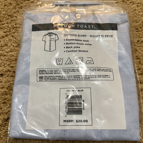 French Toast short sleeve size 8 - Picture 2 of 2